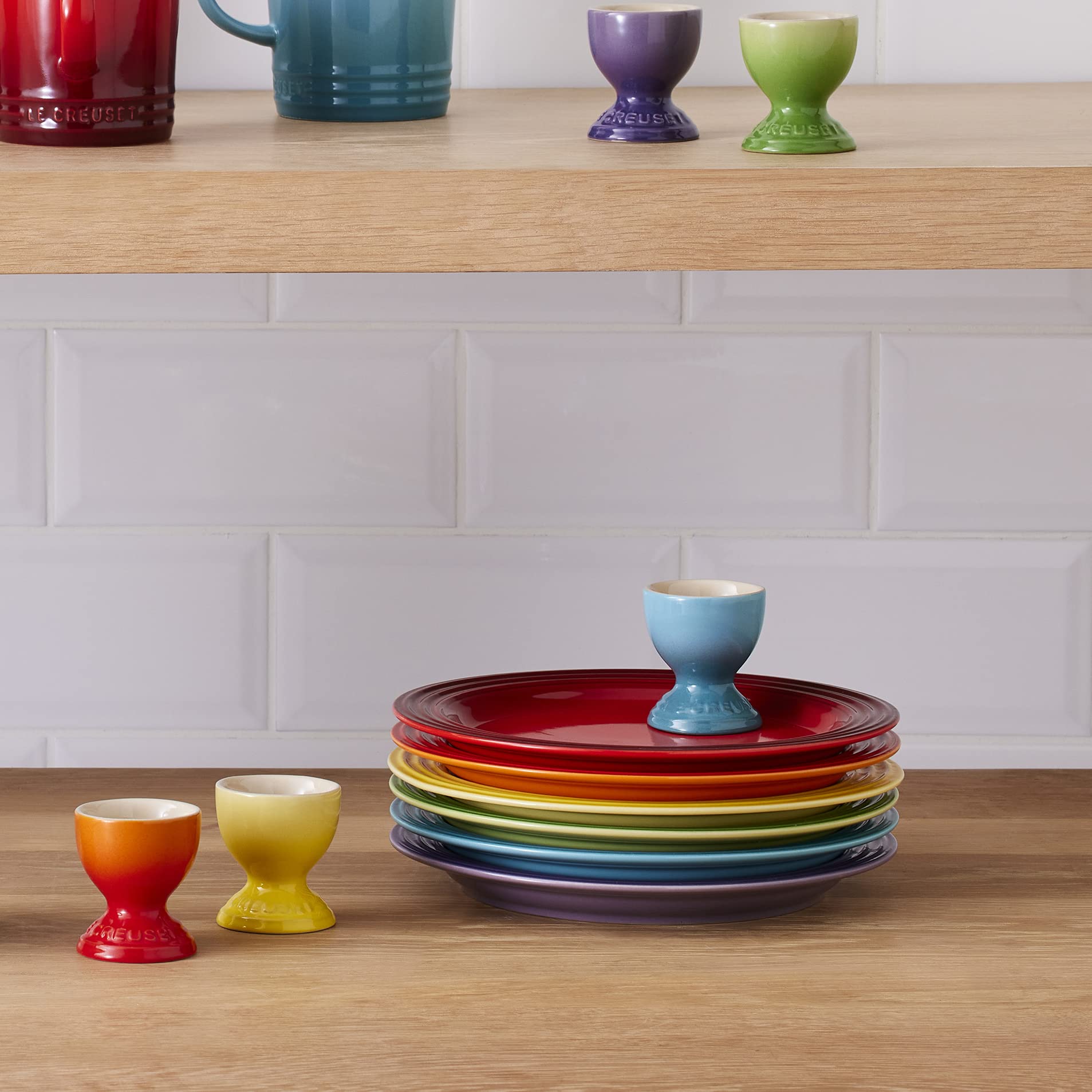 le-creuset-6er-set-fr-hst-cksteller-steinzeug-22-cm-regenbogen image 4