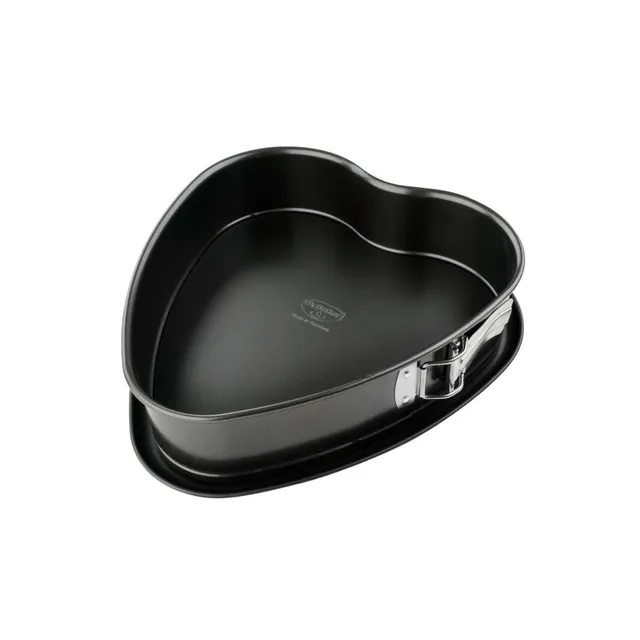 dr-oetker-herz-springform-25-cm-mit-auslaufschutzboden-stahl-antihaft-schwarz image 1