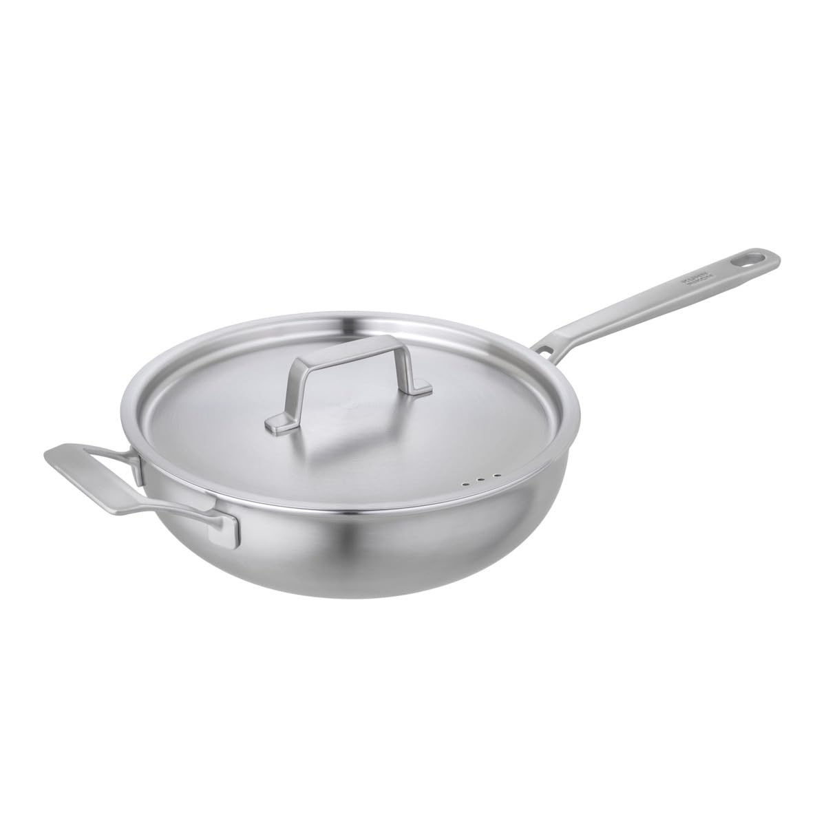 kuhn-rikon-culinary-fiveply-sauteuse-24-cm-edelstahl-unbeschichtet-mit-deckel image 1