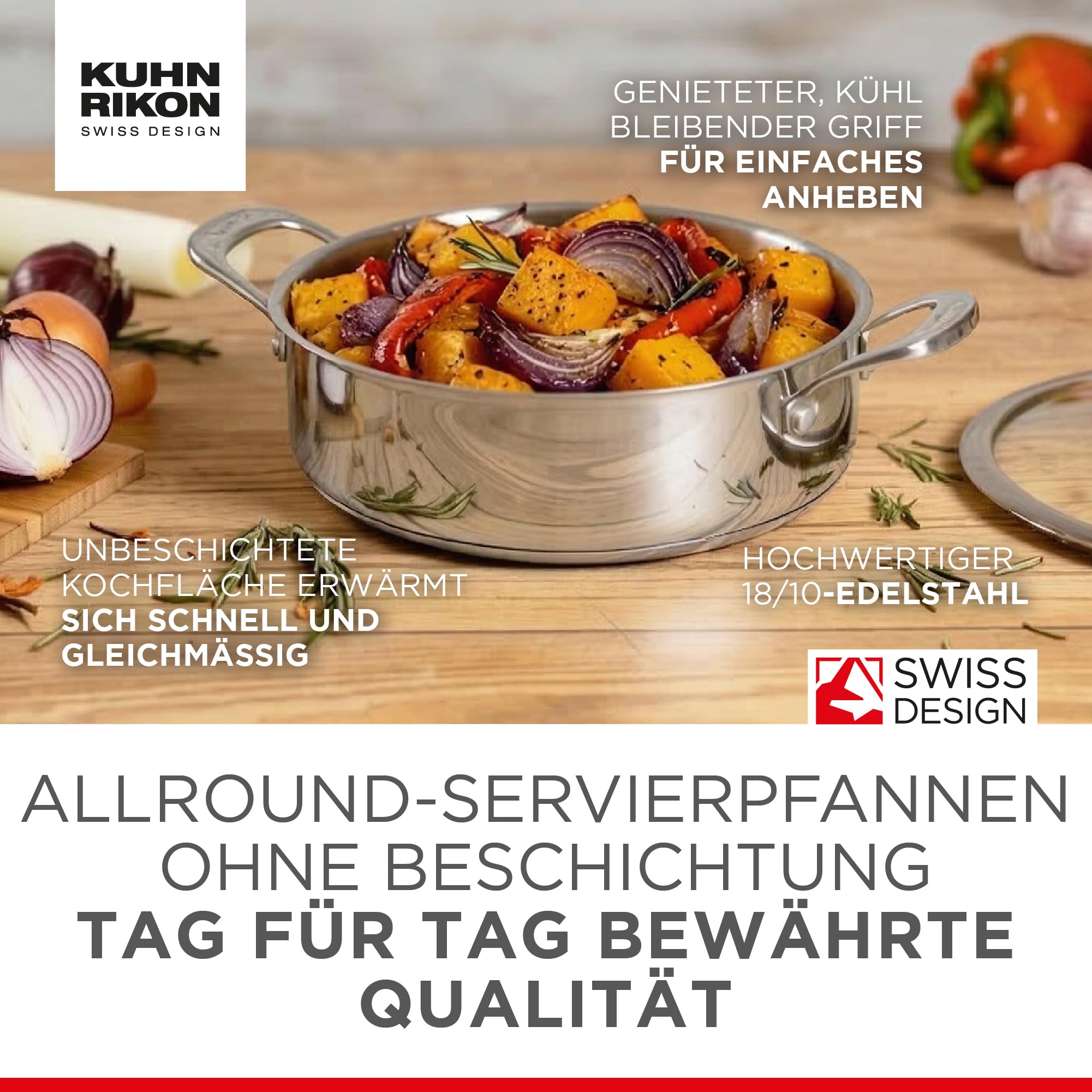 kuhn-rikon-allround-flache-kasserolle-24-cm-3-l-edelstahl-kochtopf-mit-glasdecke image 3