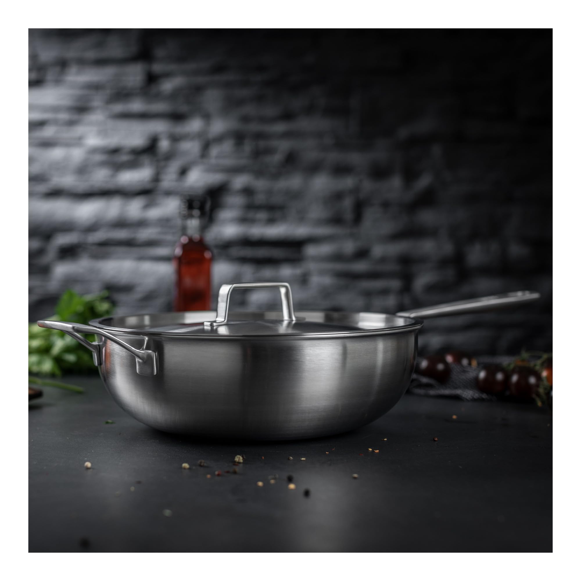 kuhn-rikon-culinary-fiveply-wok-28-cm-mit-deckel-edelstahl-induktion image 3