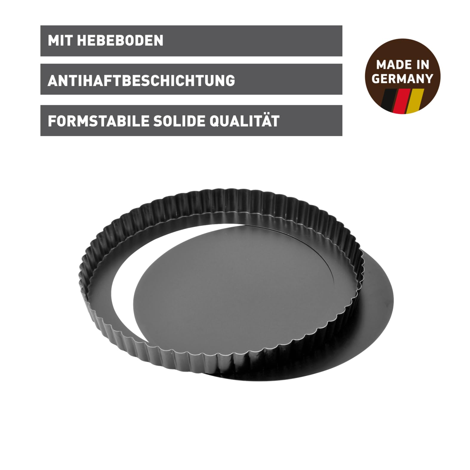 original-kaiser-classic-tarteform-mit-hebeboden-28-cm-antihaft-schwarz image 2