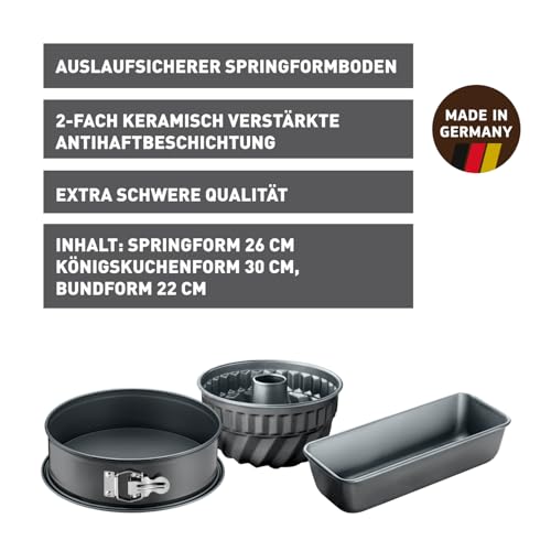 kaiser-la-forme-backset-3-tlg-springform-26-cm-kastenform-gugelhupfform image 5