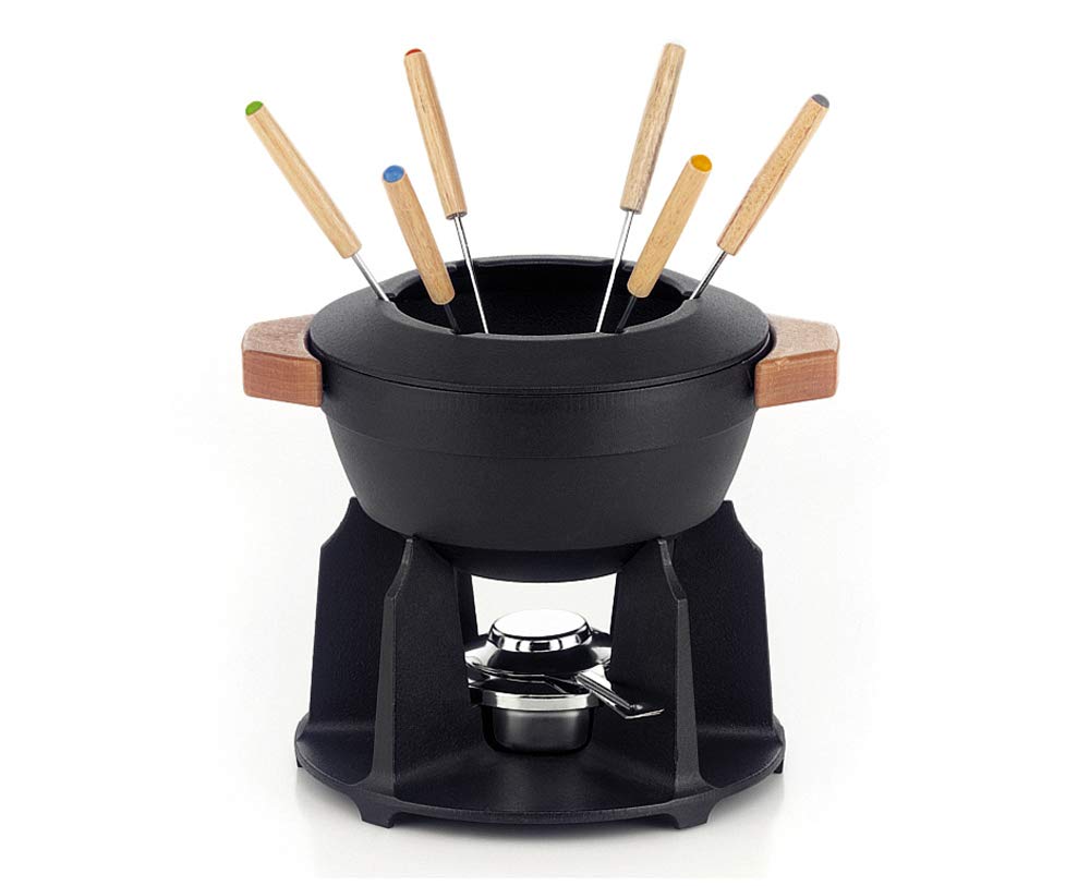 le-creuset-gusseisen-k-sefondue-set-2-l-ofenrot-mit-rechaud-spritzschutz-und-6-g image 5
