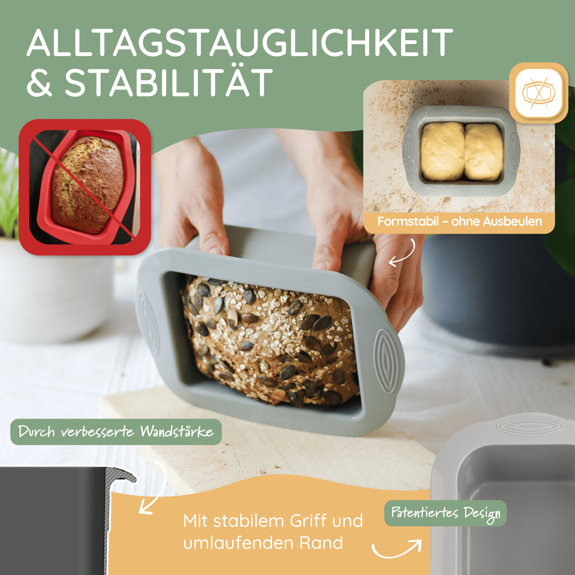 backefix-batzen-silikon-kastenform-15cm-brot-und-kuchenform image 8