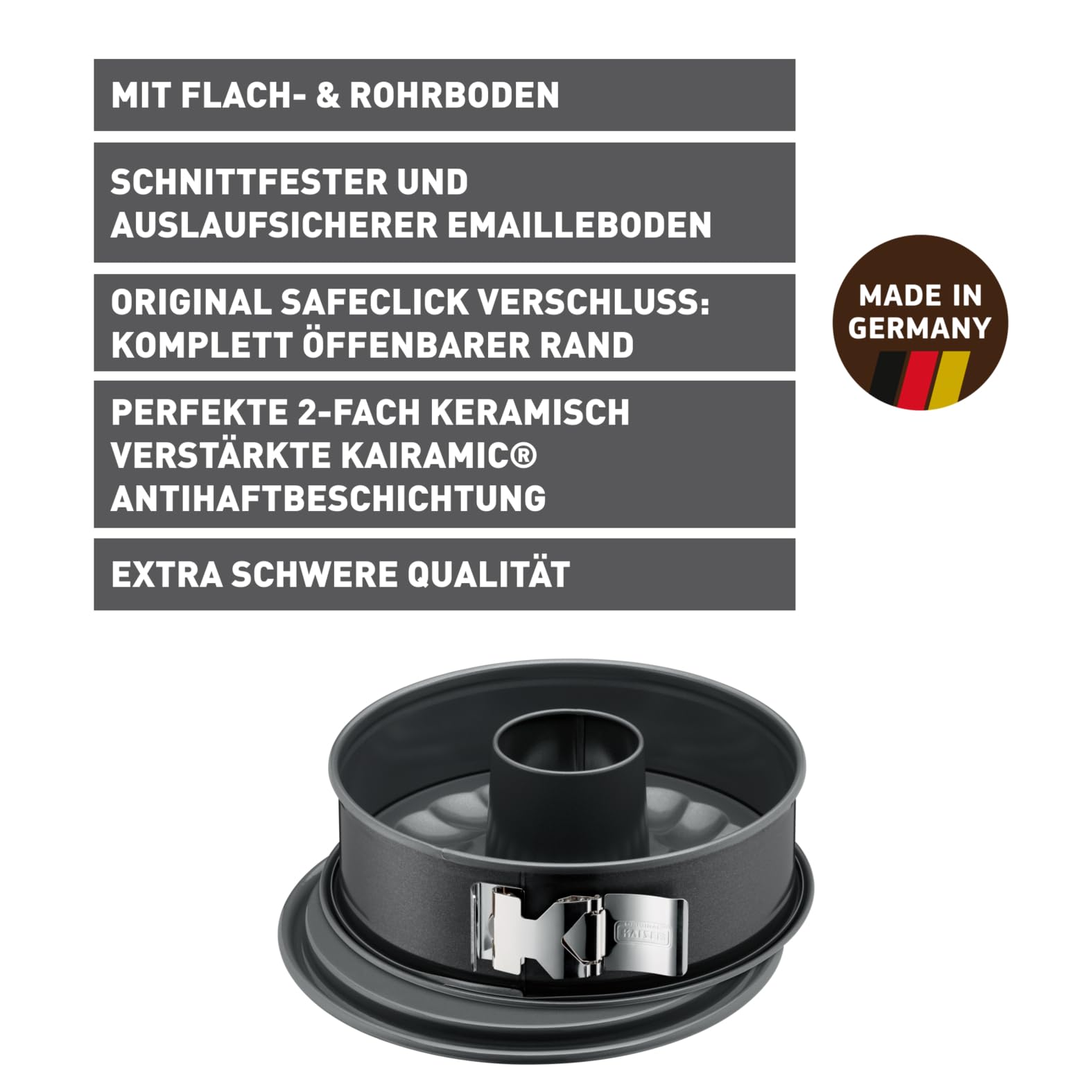 kaiser-la-forme-plus-springform-26-cm-mit-rohrboden image 2