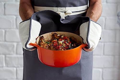 le-creuset-doppel-handschuh-mit-schlaufe-ofenhandschuh-baumwoll-canvas-schwarz-e image 8