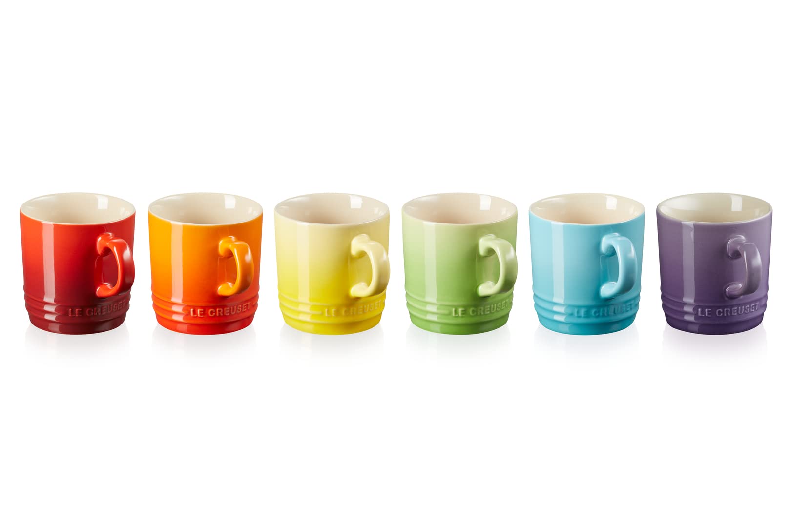 le-creuset-6er-set-espressotassen-steinzeug-100-ml-regenbogen image 8