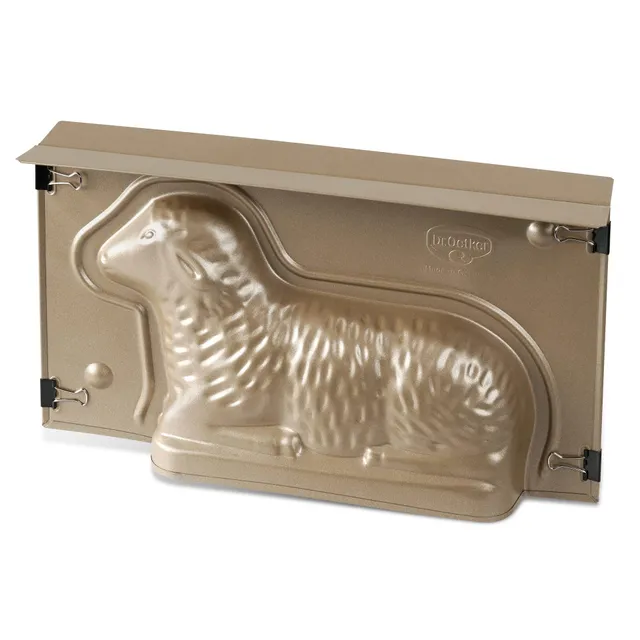 dr-oetker-goldiges-ostern-backform-lamm-900-ml-3d-osterlammform-gold image 1