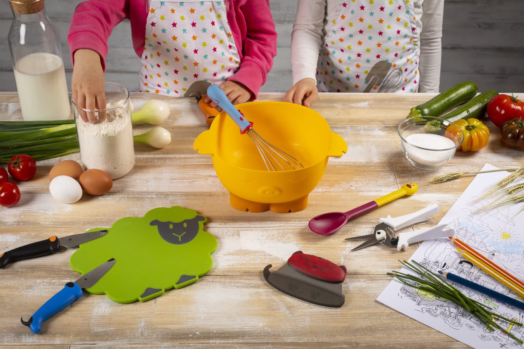 kuhn-rikon-kinderkitchen-schwingbesen-huhn-schneebesen-f-r-kinder-blau-rot image 6