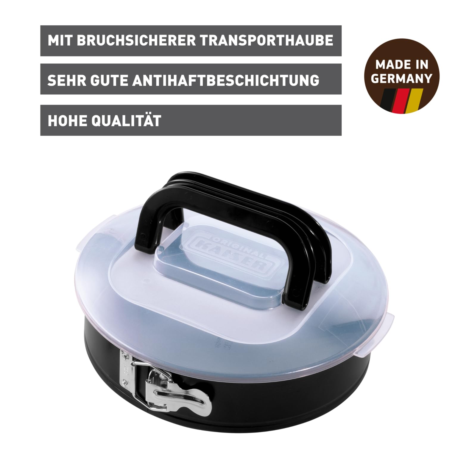 kaiser-inspiration-springform-26-cm-rund-mit-flachboden-und-transporthaube image 2