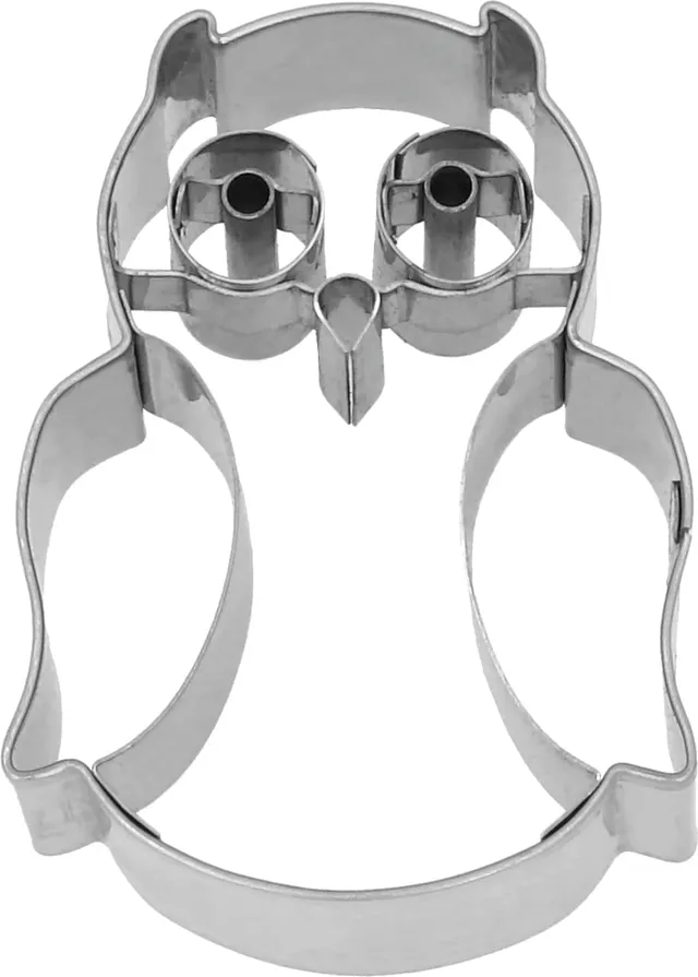 birkmann-ausstechform-eule-6-cm-edelstahl-pl-tzchenausstecher-mit-pr-gung image 1