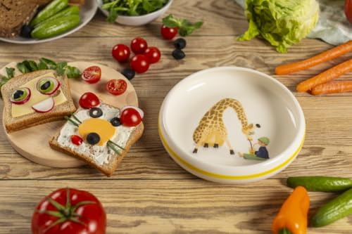 kuhn-rikon-kinderteller-giraffe-handbemalter-keramik-teller-18-cm image 8