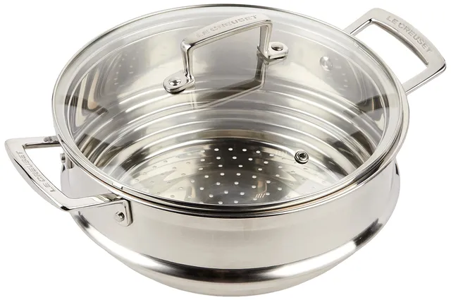 le-creuset-multi-d-mpfeinsatz-edelstahl-mit-glasdeckel-24-cm image 1