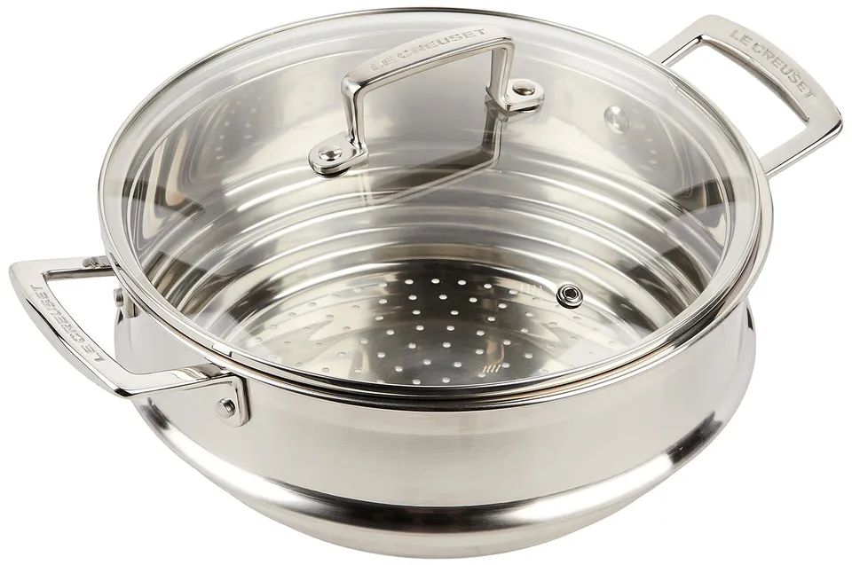 le-creuset-multi-d-mpfeinsatz-edelstahl-mit-glasdeckel-24-cm image 1
