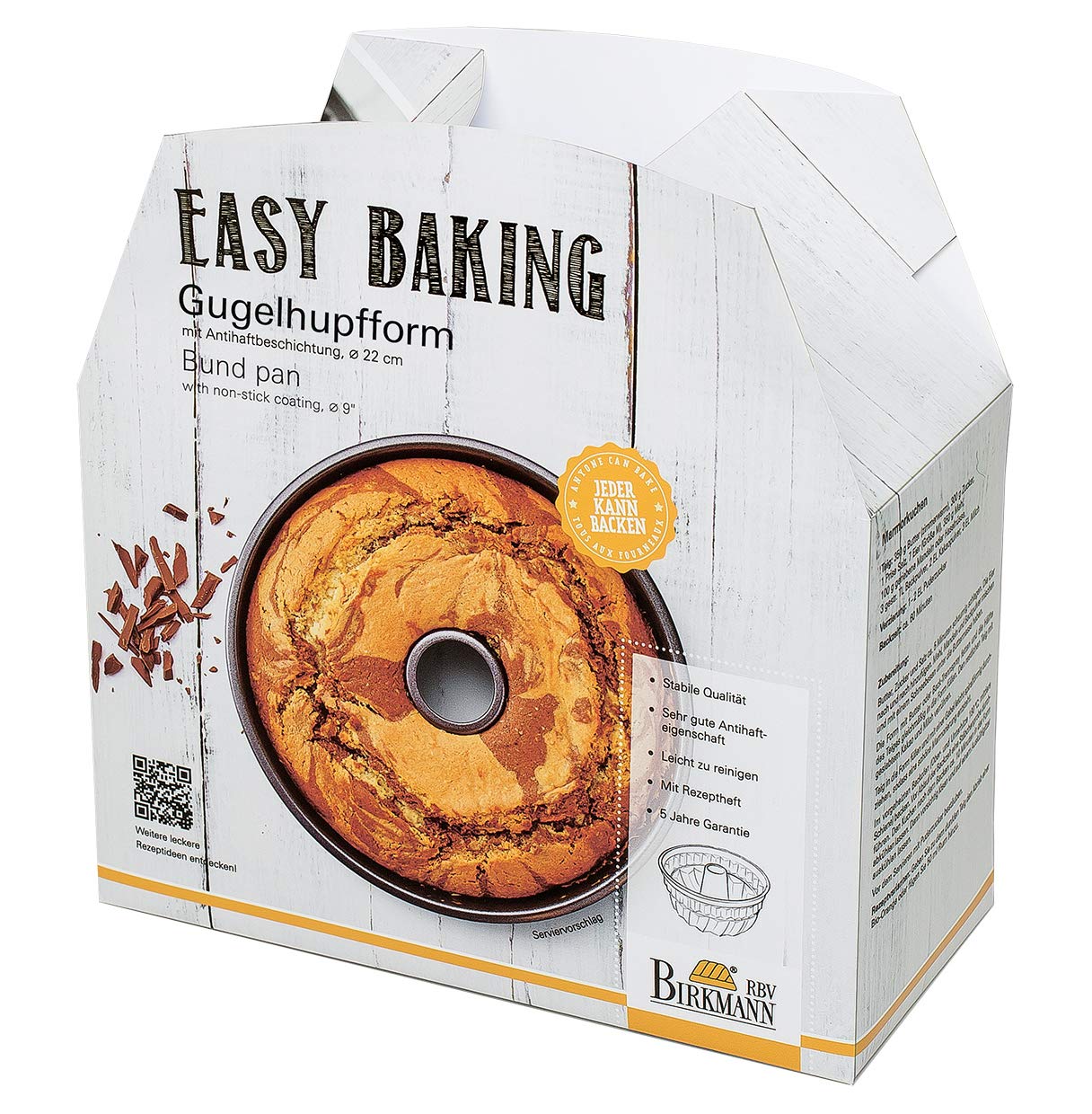 birkmann-easy-baking-gugelhupfform-22-cm-bundtform-aus-karbonstahl-mit-antihaftb image 2