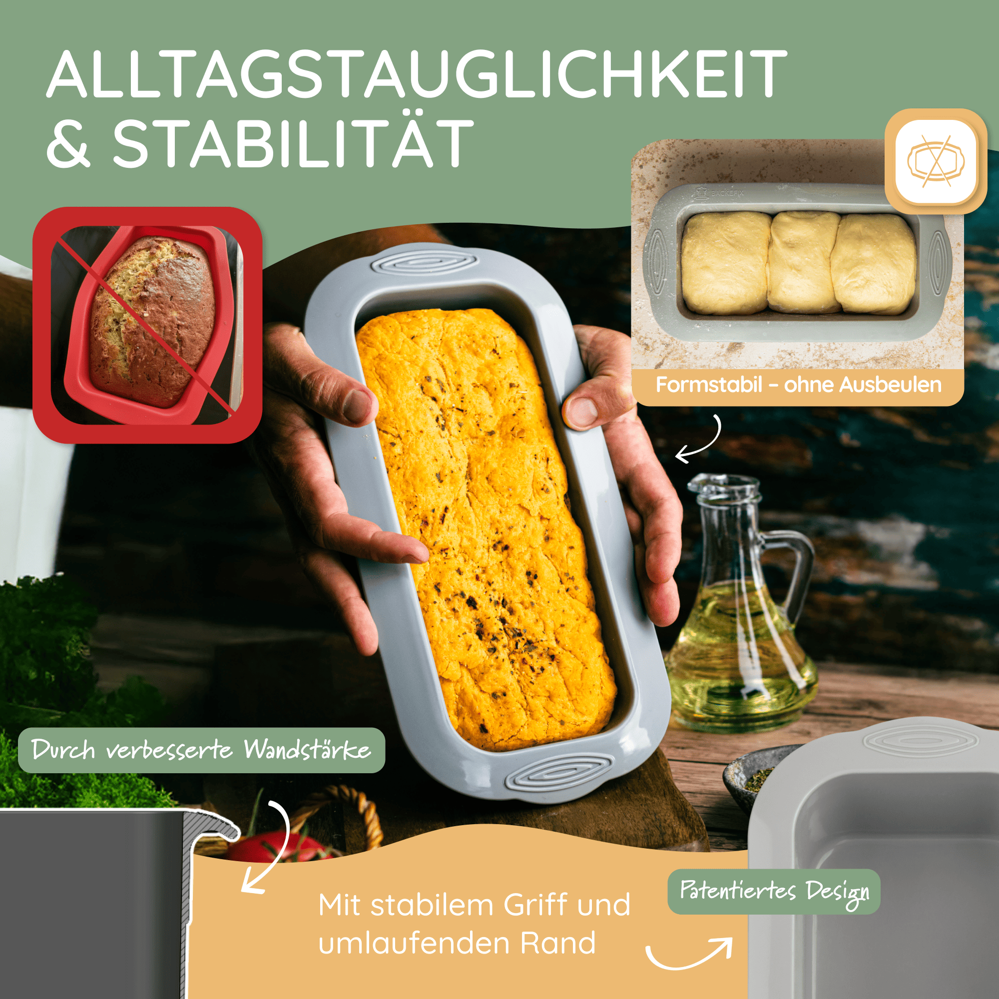backefix-mittlere-silikon-kastenform-23cm-kastenform image 7
