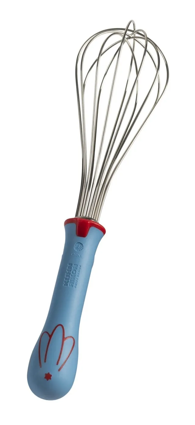 kuhn-rikon-kinderkitchen-schwingbesen-huhn-schneebesen-f-r-kinder-blau-rot image 1