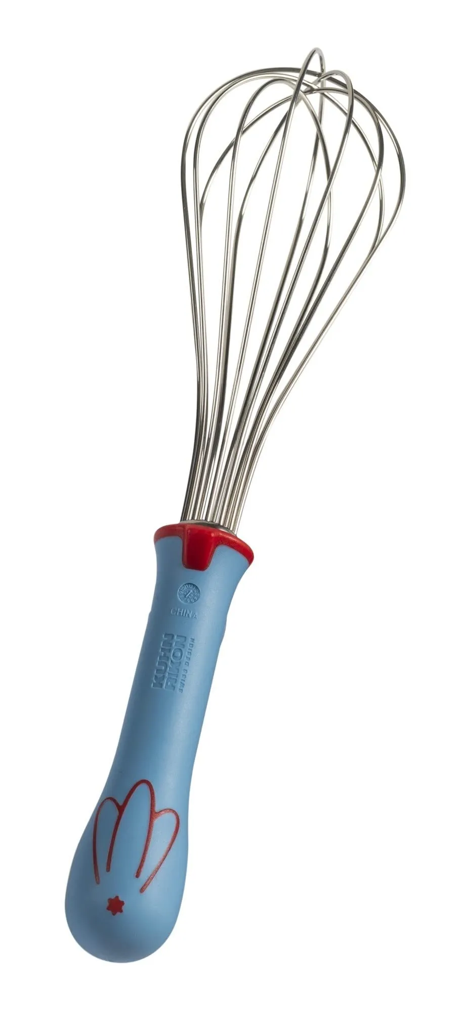 kuhn-rikon-kinderkitchen-schwingbesen-huhn-schneebesen-f-r-kinder-blau-rot image 1