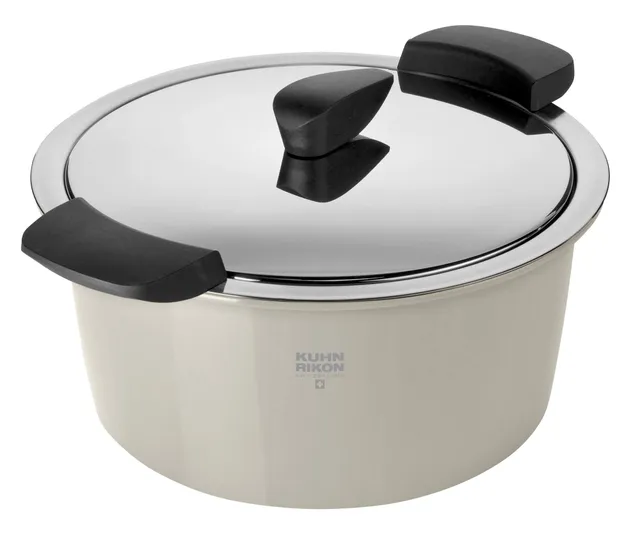 kuhn-rikon-hotpan-kochtopf-mit-thermosch-ssel-3-0-l-22-cm-sand-edelstahl image 1