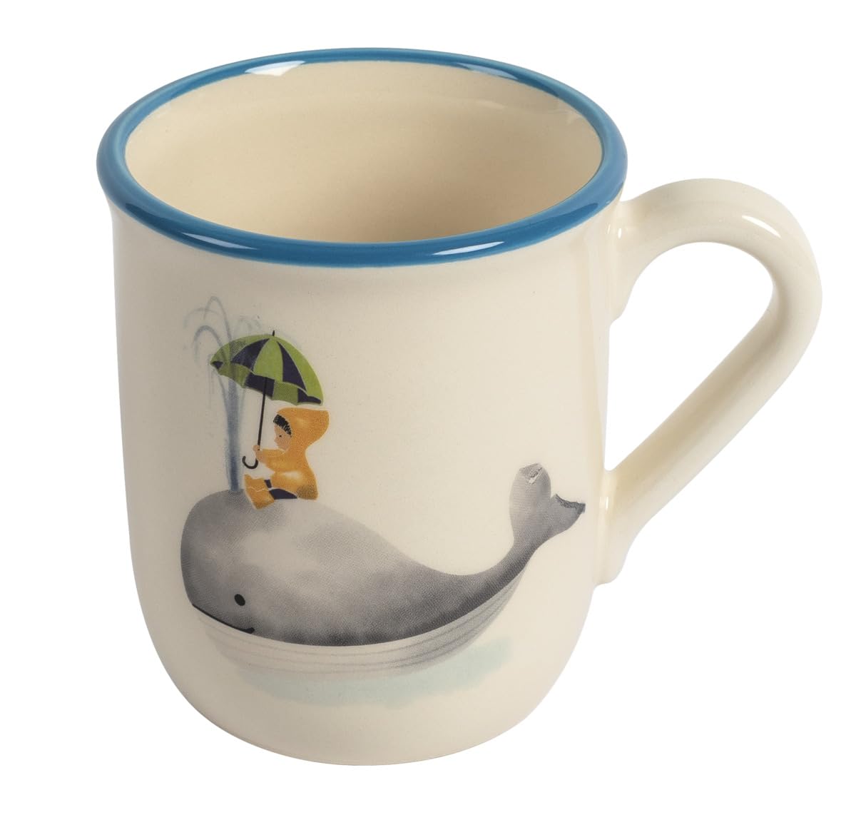 kuhn-rikon-kindertasse-walfisch-handbemalter-keramik-becher-2-5-dl image 1