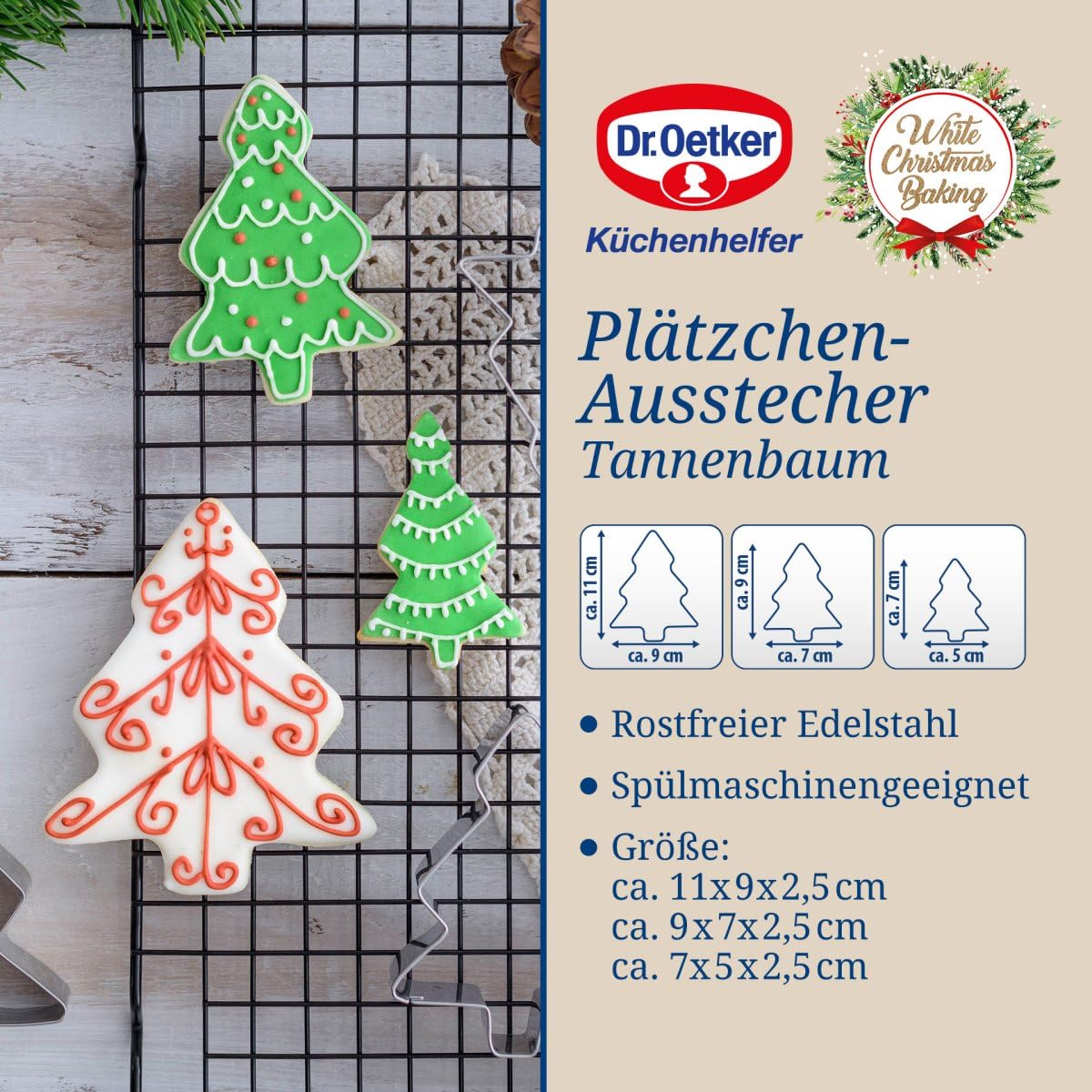 dr-oetker-ausstecher-3er-tannenbaum-edelstahl-ausstechformen-weihnachten image 2