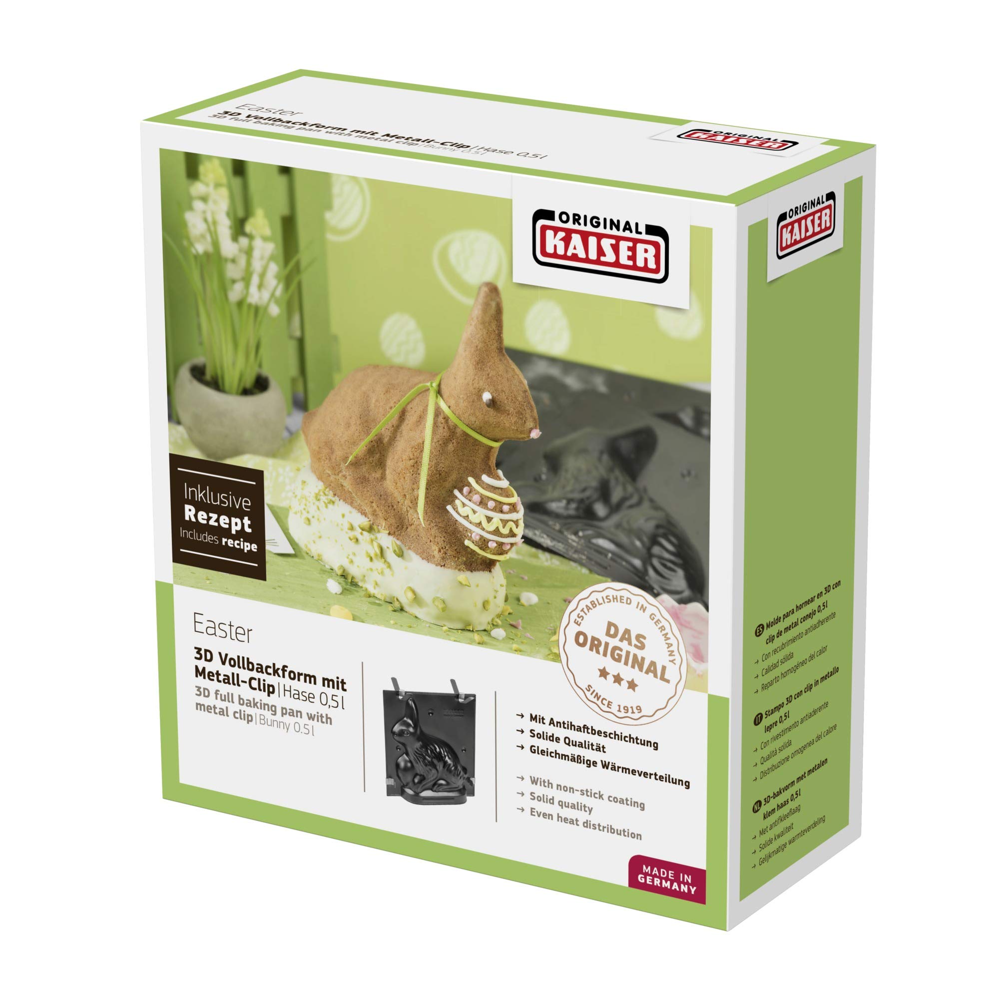 kaiser-3d-backform-osterhase-0-5-l-motivbackform-mit-klammern-schwarz image 8