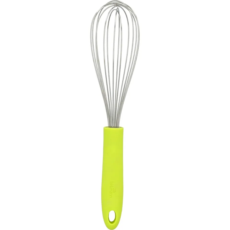 birkmann-schneebesen-lemon-green-29-cm-edelstahl-mit-silikongriff image 1