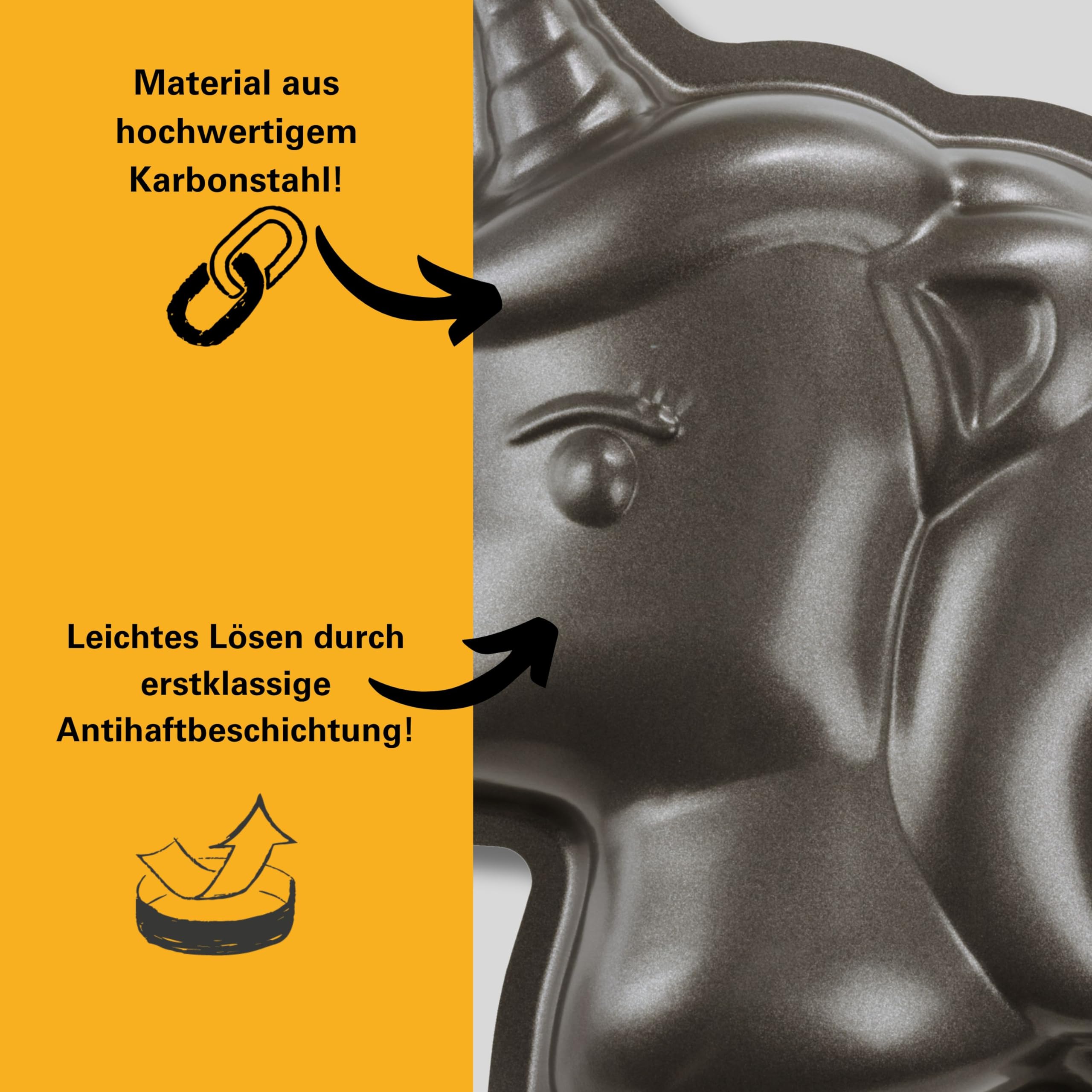 birkmann-einhorn-motivbackform-21-x-23-cm-grau-karbonstahl-antihaft image 3