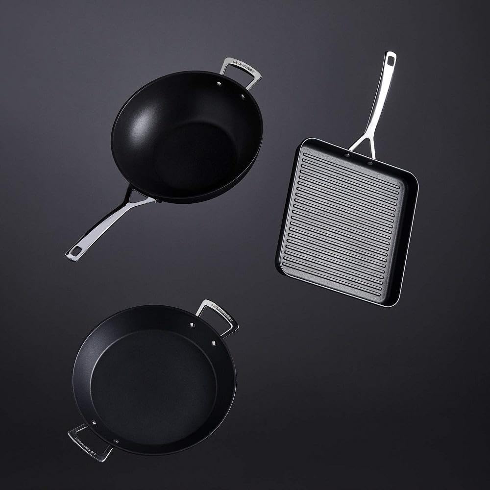 le-creuset-aluminium-antihaft-paellapfanne-32-cm-anthrazit-silber-induktion image 4