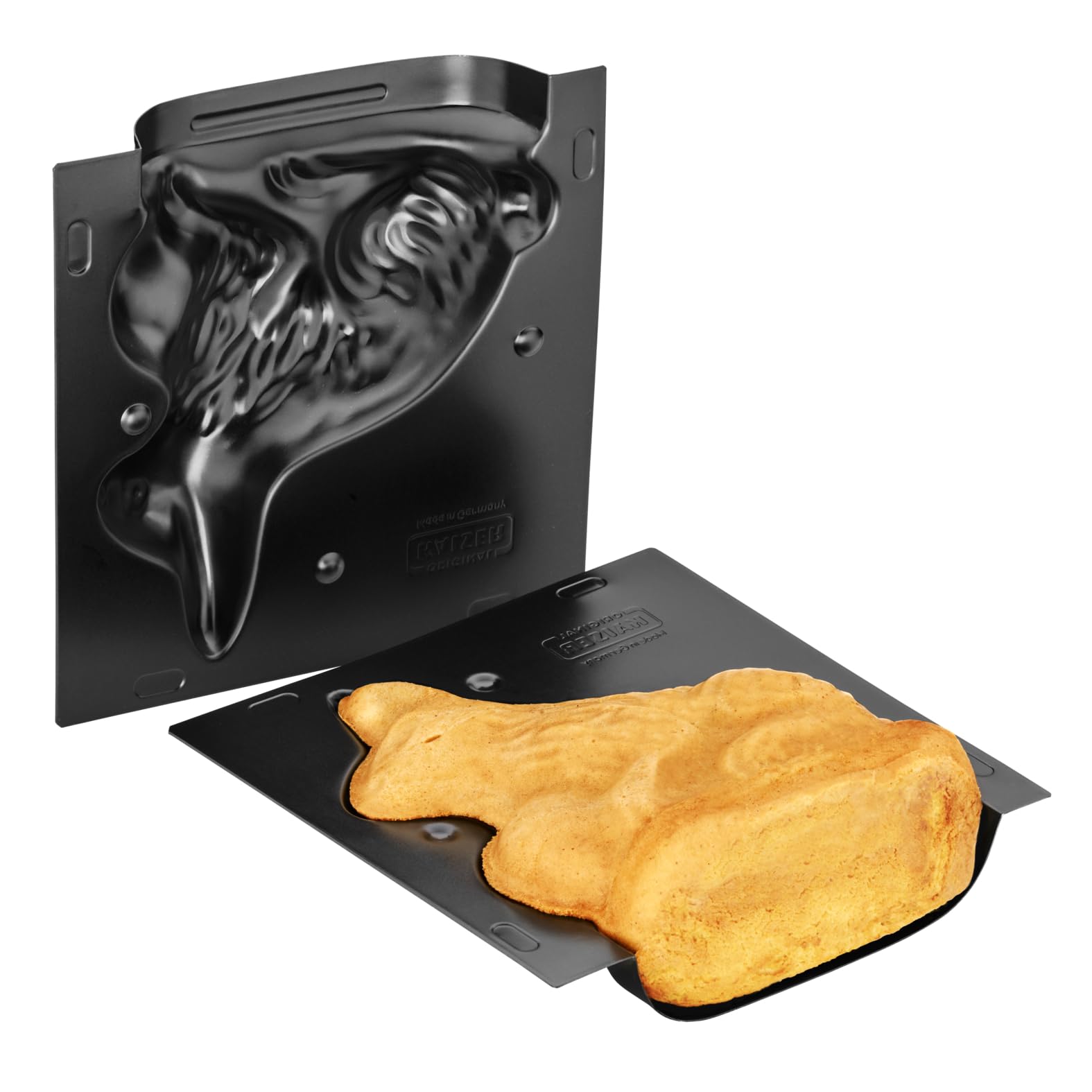 kaiser-3d-backform-osterhase-0-5-l-motivbackform-mit-klammern-schwarz image 3