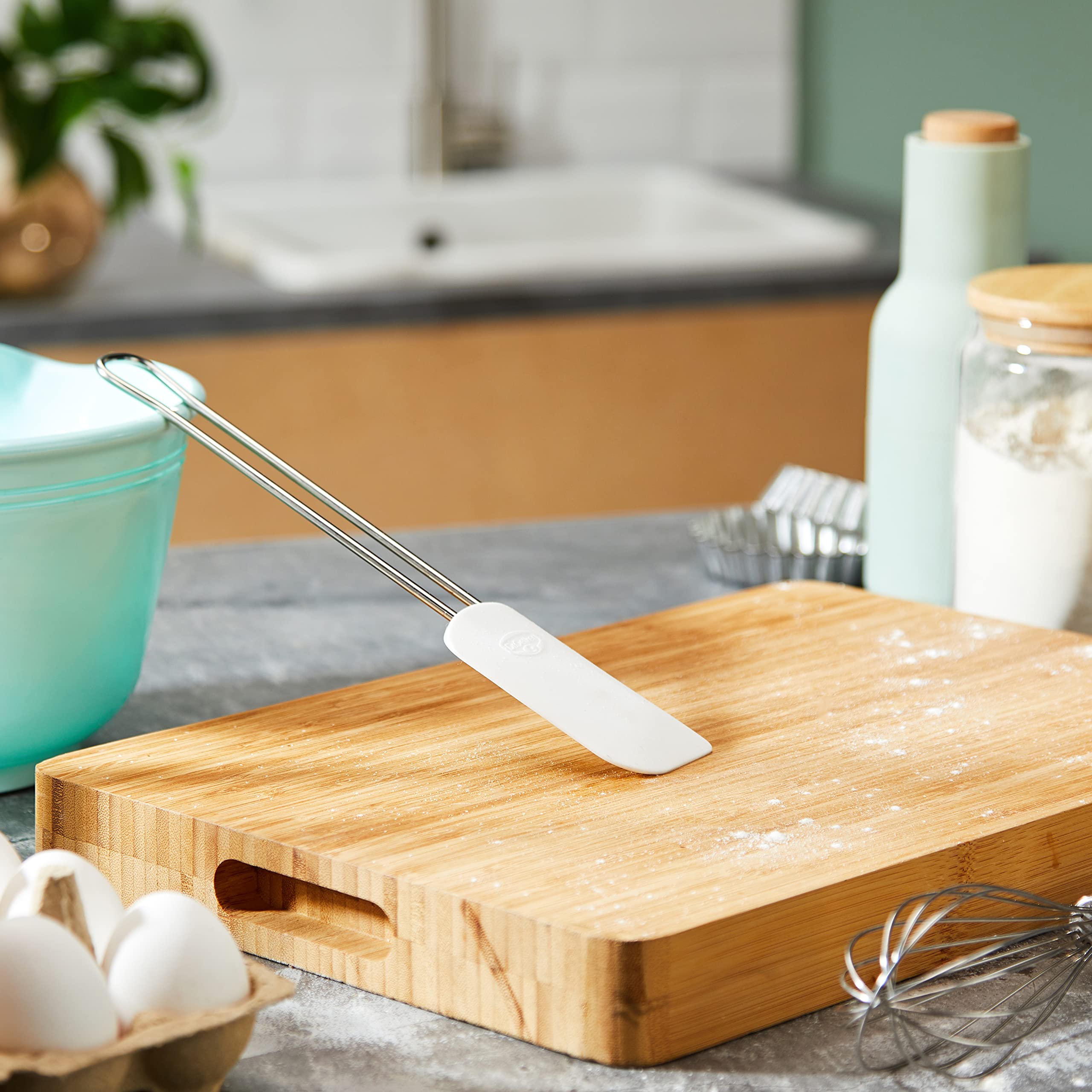 dr-oetker-profi-teigschaber-aus-edelstahl-mit-silikon-26-cm image 2