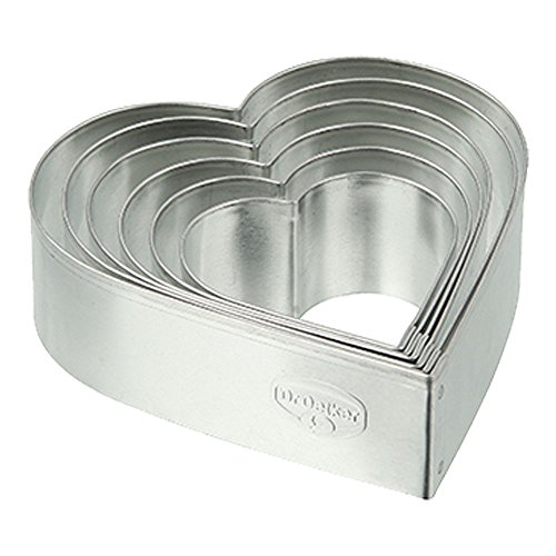 dr-oetker-ausstecher-herz-6er-set-wei-blech-silber-pl-tzchenformen-4-5-8-5-cm image 2