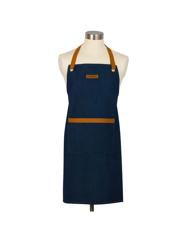 le-creuset-sch-rze-baumwoll-canvas-mit-taschen-dark-blue-denim image 1
