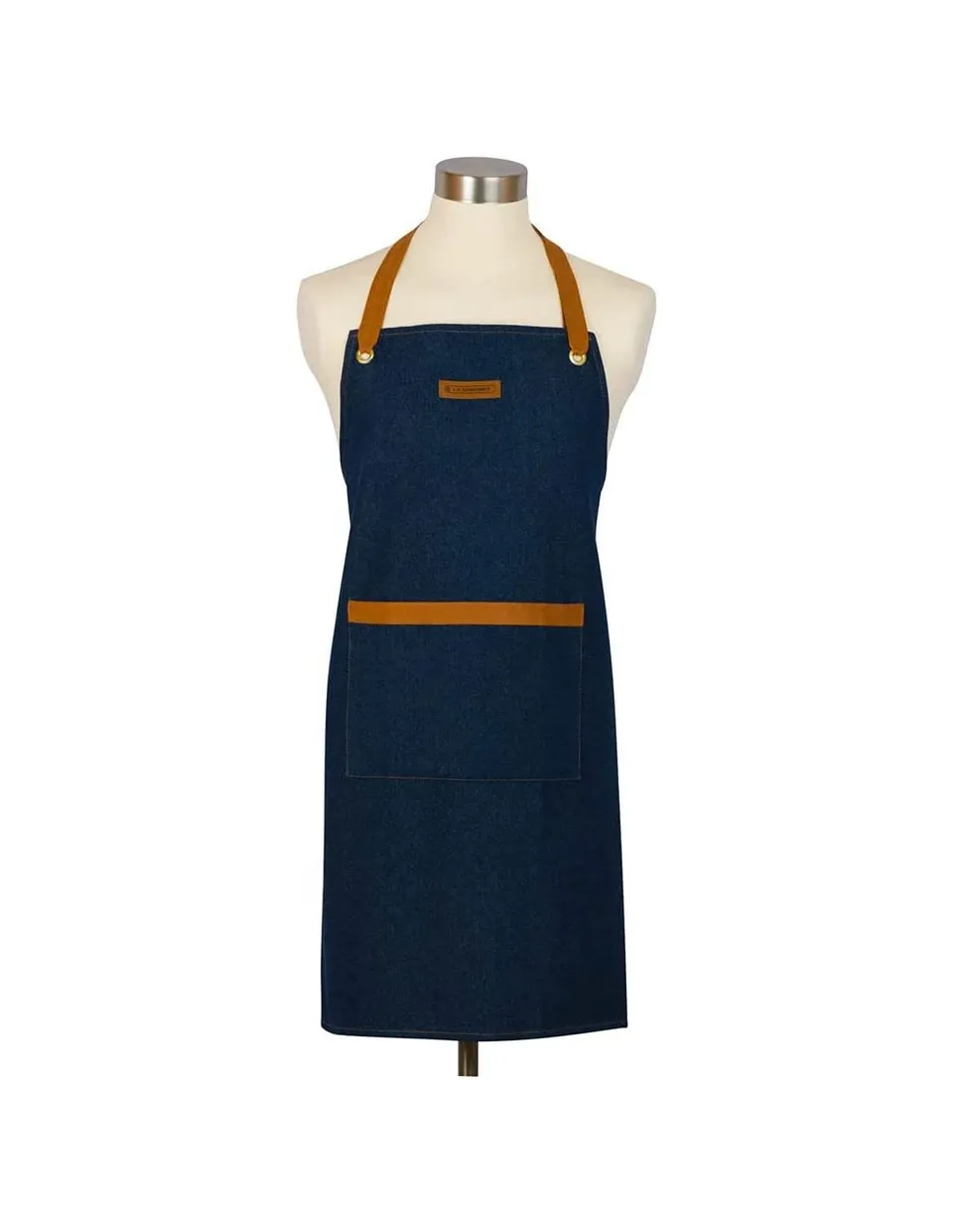 le-creuset-sch-rze-baumwoll-canvas-mit-taschen-dark-blue-denim image 1