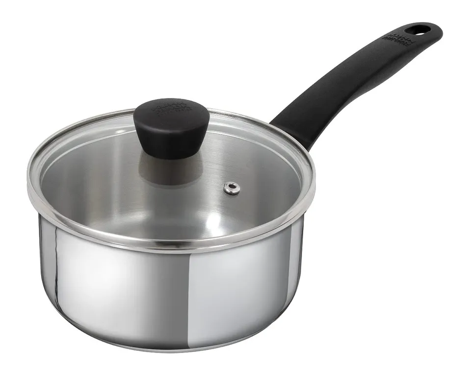 kuhn-rikon-classic-stielkasserolle-edelstahl-16-cm-1-5-l-mit-glasdeckel image 1