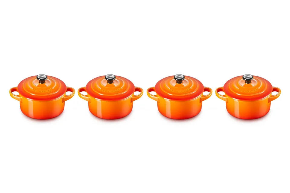 le-creuset-heritage-steinzeug-mini-cocottes-4er-set-je-200-ml-10-x-5-cm-ofenrot image 1