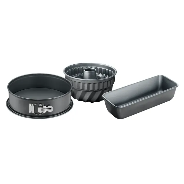 kaiser-la-forme-backset-3-tlg-springform-26-cm-kastenform-gugelhupfform image 1