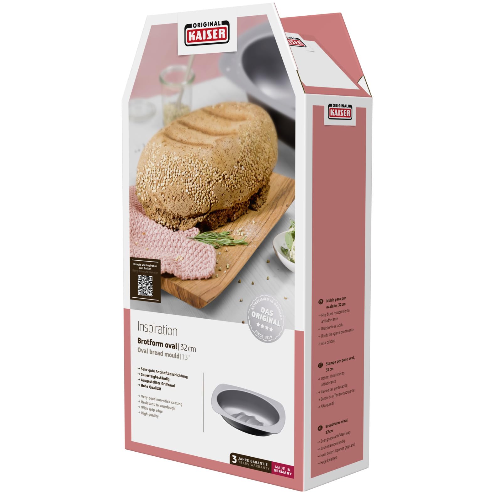 original-kaiser-inspiration-brotbackform-oval-32-cm-kastenform-f-r-750-g-brote-a image 8