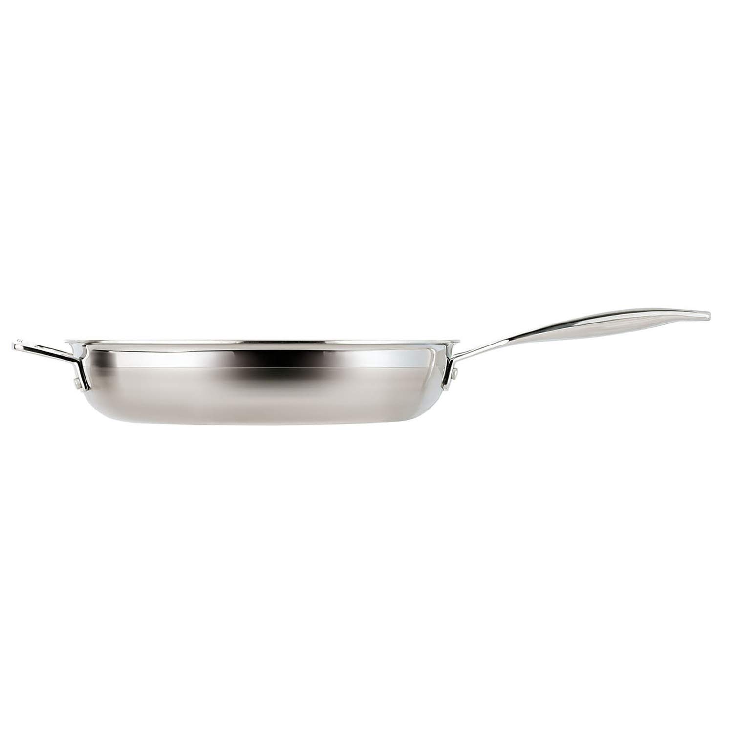 le-creuset-3-ply-edelstahl-bratpfanne-30-cm-mit-gegengriff-antihaft image 2