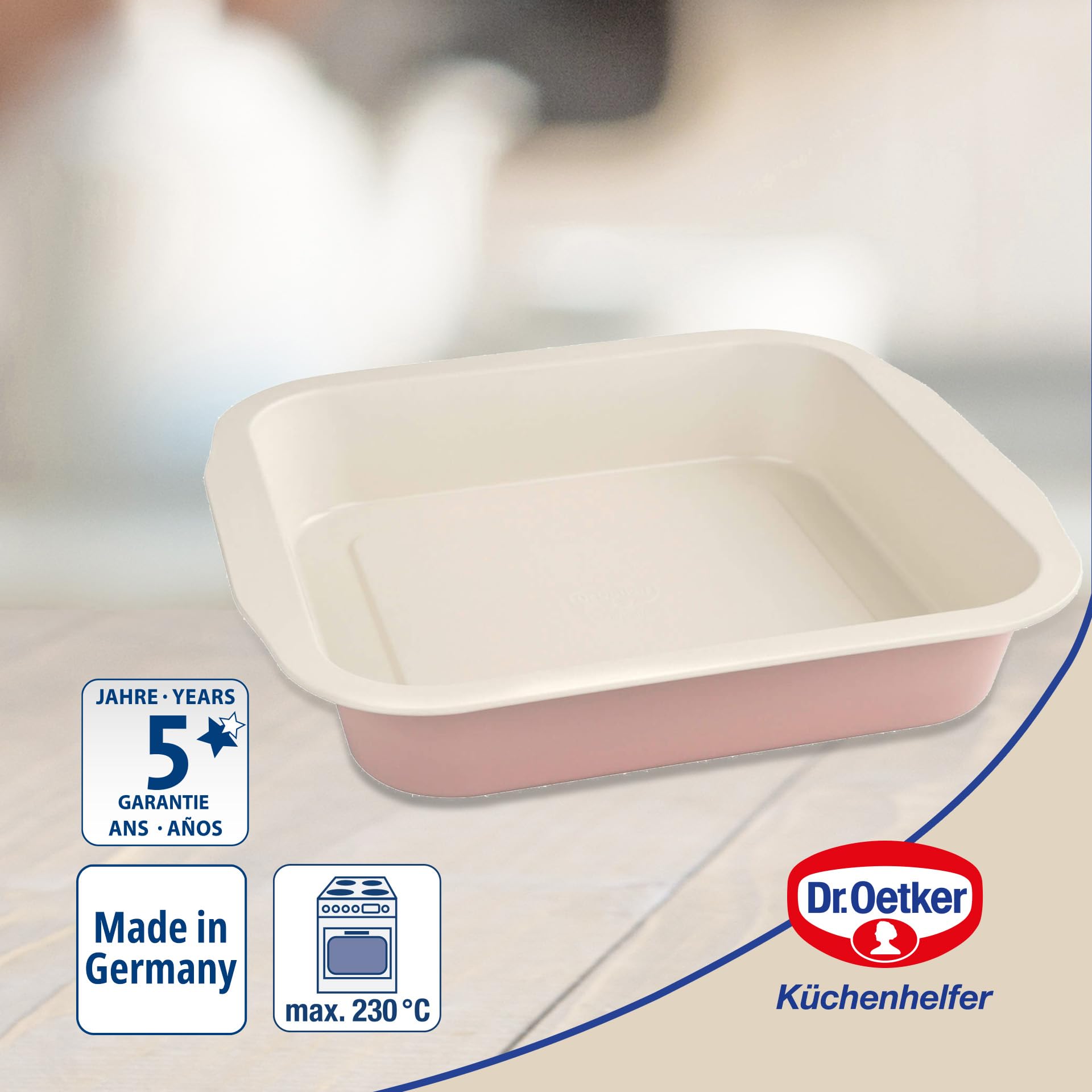 dr-oetker-modern-baking-brownie-backform-26-5-x-25-cm-rosa-creme image 3