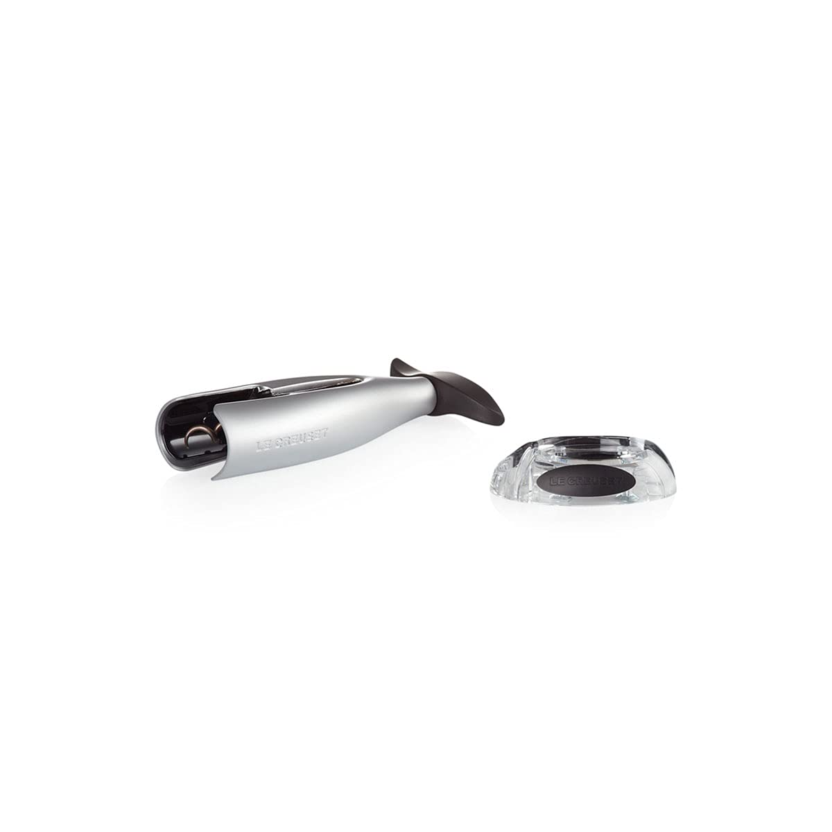le-creuset-gs-300-tischkorkenzieher-mit-kapselschneider-geschenk-set-chrom-matt image 2