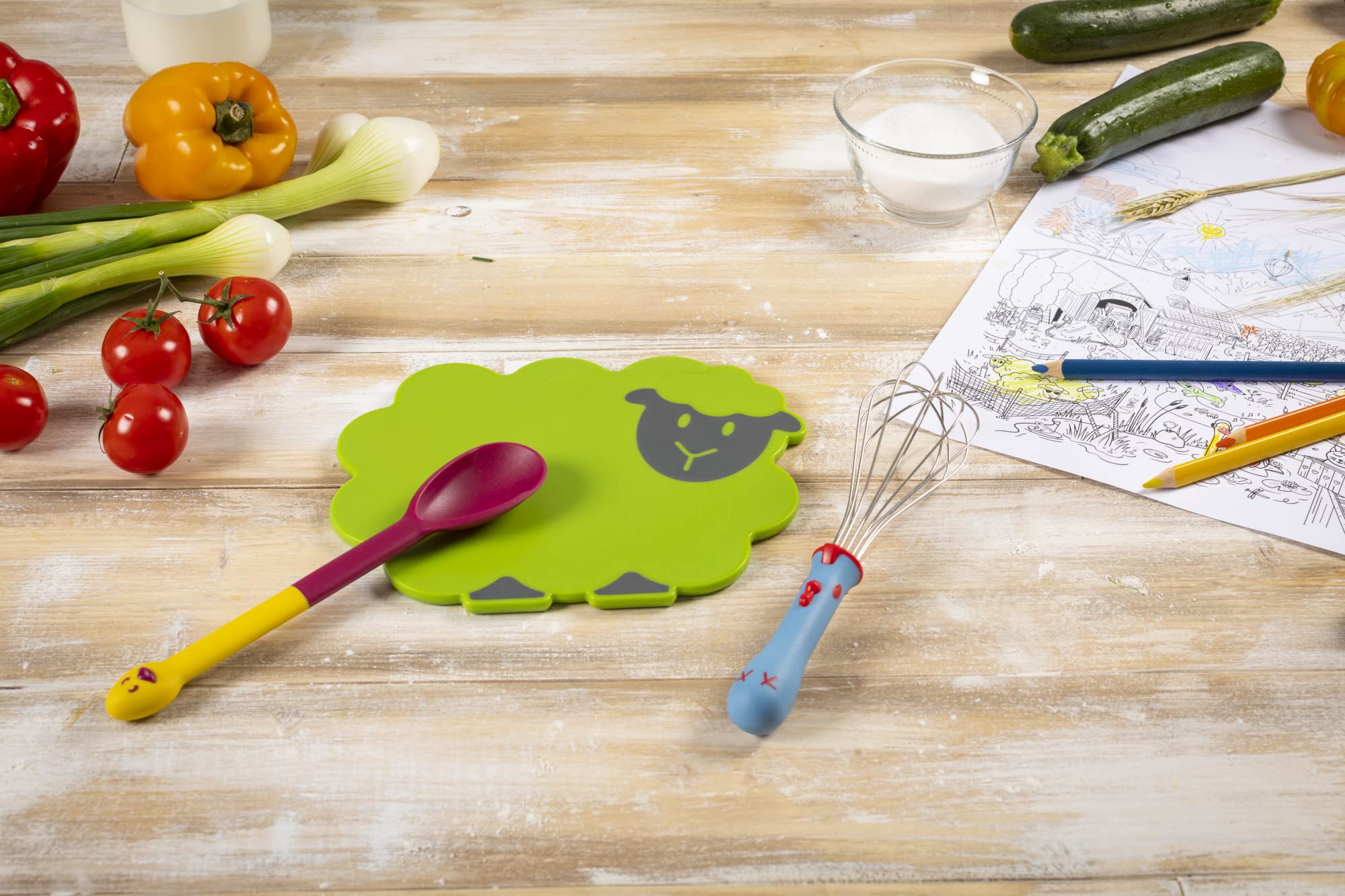 kuhn-rikon-kinderkitchen-schwingbesen-huhn-schneebesen-f-r-kinder-blau-rot image 5