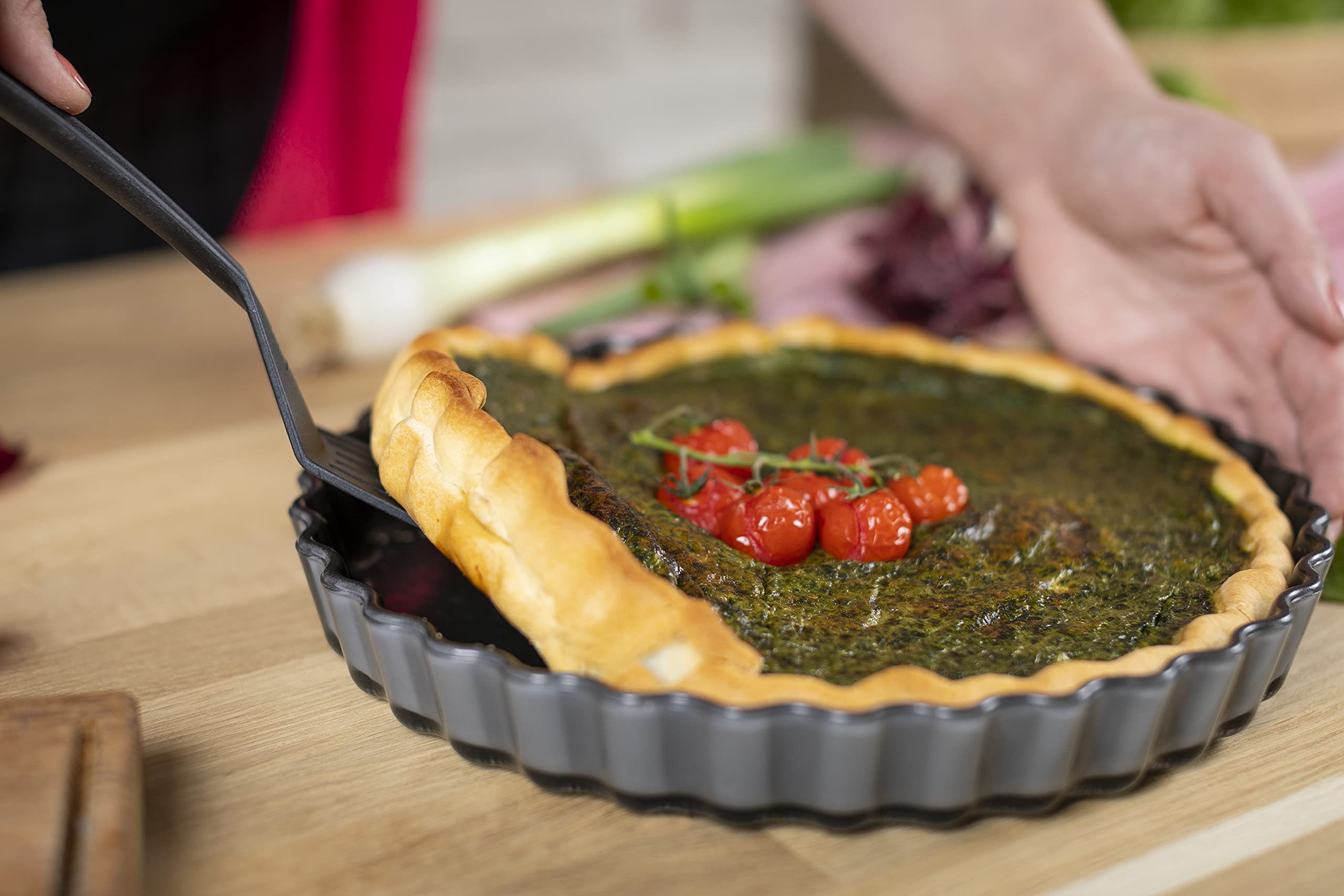 kuhn-rikon-easy-quiche-tarteform-27-cm-borosilikatglas-mit-antihaftbeschichtung image 6