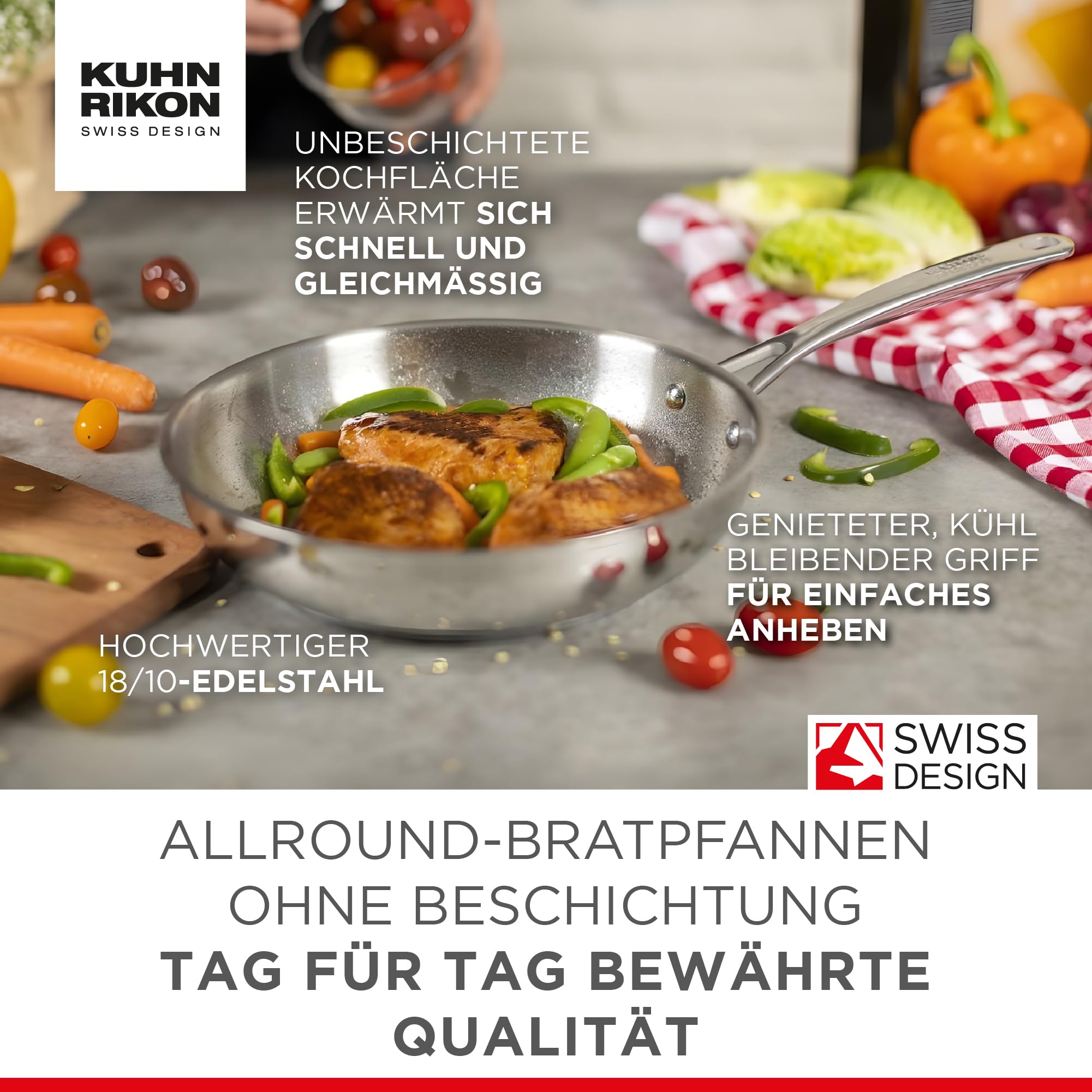 kuhn-rikon-allround-edelstahlpfanne-20-cm-induktion-unbeschichtet image 3