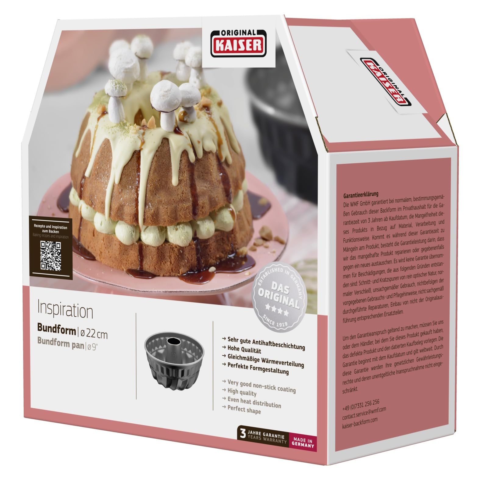kaiser-inspiration-mini-bundform-16-cm-gugelhupf-antihaft-schwarz image 8