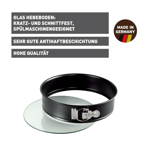 kaiser-inspiration-springform-mit-glasboden-26-cm-kuchenform-rund-schwarz image 8
