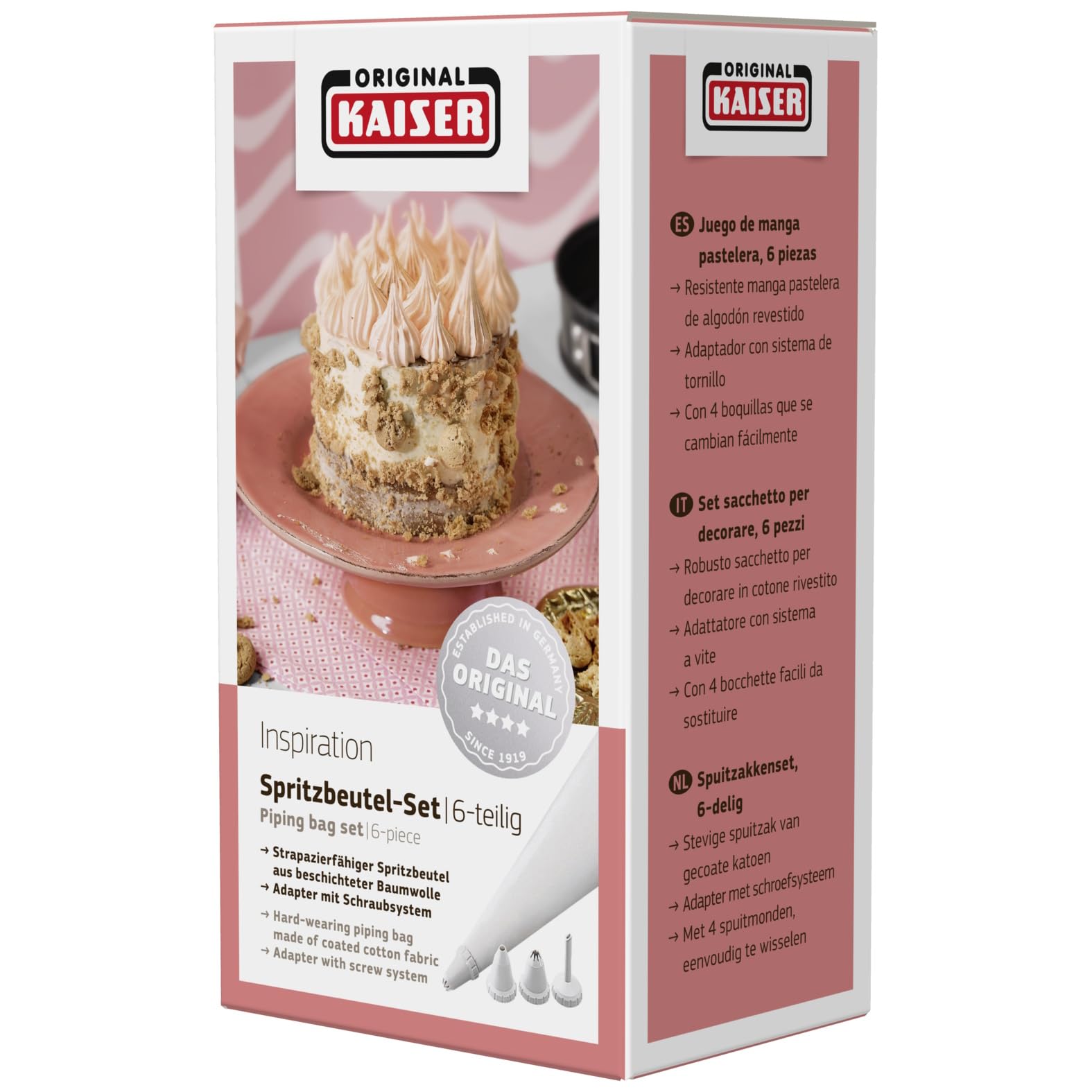 original-kaiser-classic-spritzbeutel-set-6-teilig-30-cm-wiederverwendbar-mit-4-t image 4