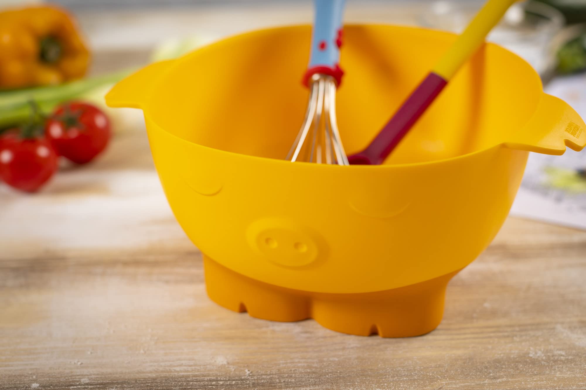 kuhn-rikon-kinderkitchen-schwingbesen-huhn-schneebesen-f-r-kinder-blau-rot image 2