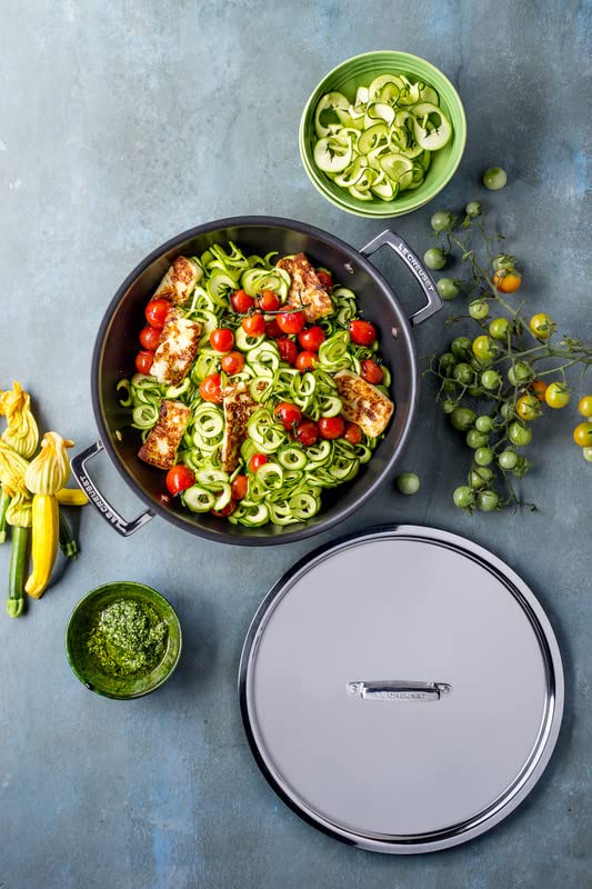 le-creuset-3-ply-edelstahl-antihaft-profipfanne-30-cm-mit-deckel-silber image 6